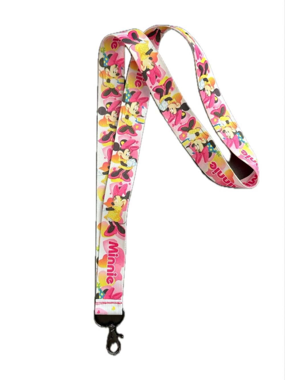 Disney Minnie Mouse Lanyard Pink Birthday Party Character Strap